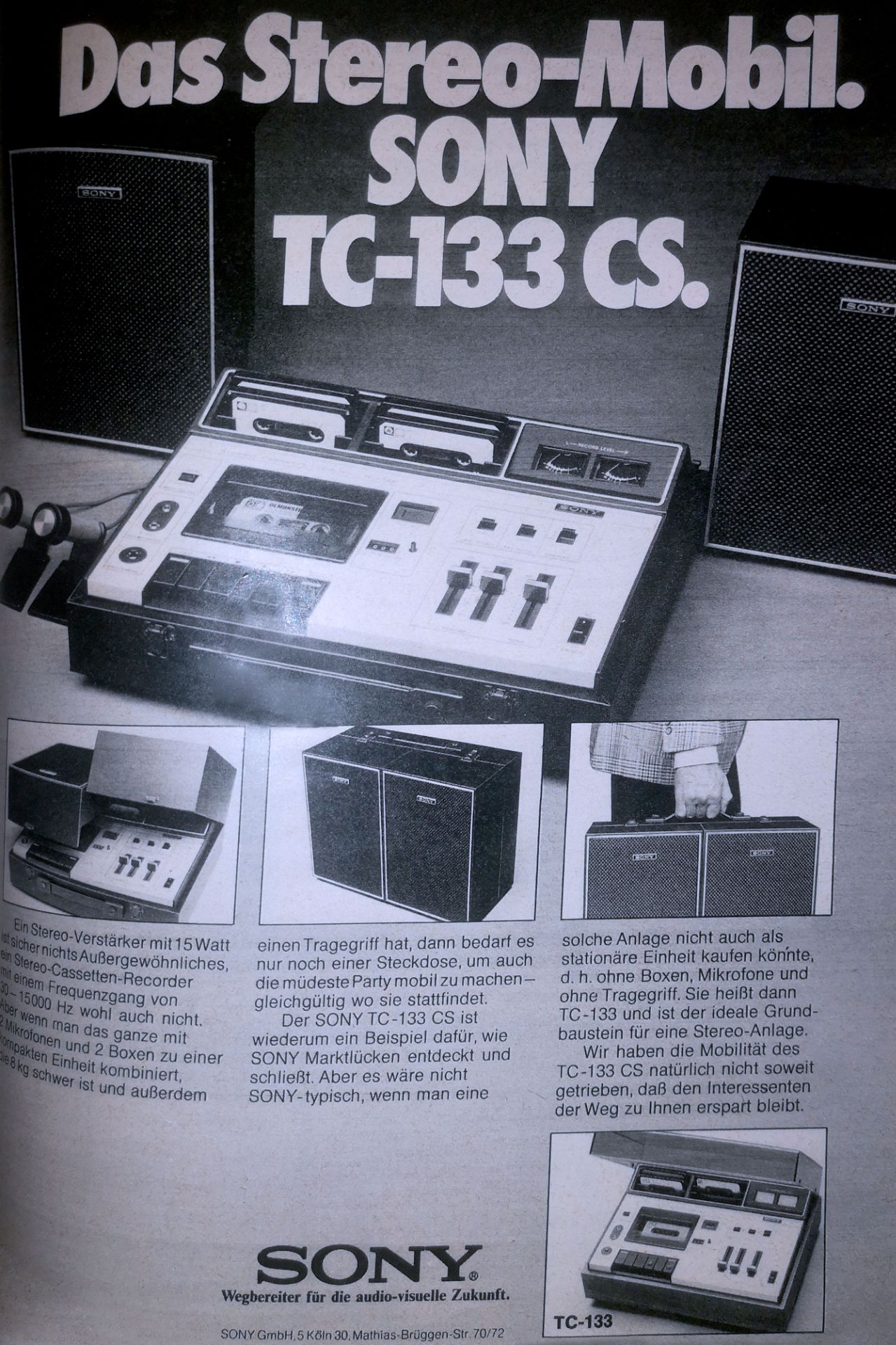 Kuriositäten im HiFi-Bereich: Sony TC-133 CS